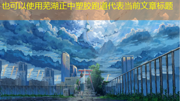 芜湖正中塑胶跑道